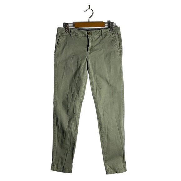 Tommy Hilfiger Women's Green Khaki Ankle Pants - Picture 1 of 8